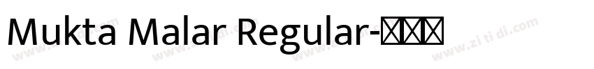 Mukta Malar Regular字体转换